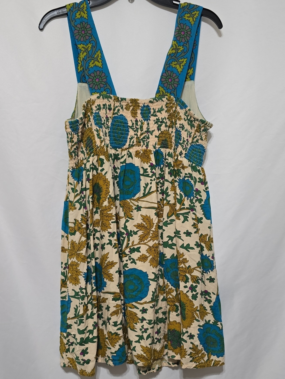 Natural Life Tricia Mini Dress In Ochre Leafy Floral - Picture 5 of 7